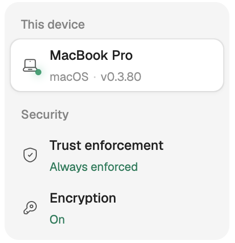 The device list showing one computer Online, one Waiting and one last seen some minutes ago.